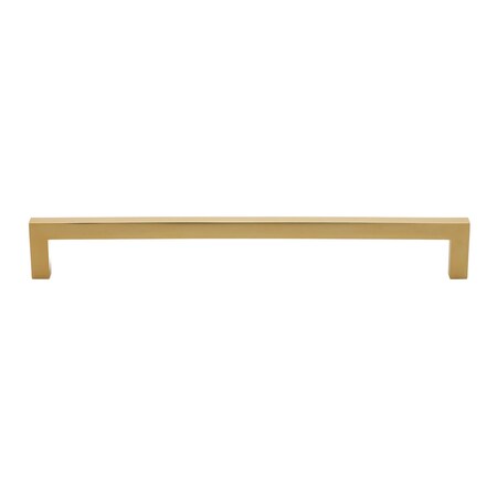 Gliderite Hardware 8-3/4 in. Center to Center Solid Square Bar Pull Brass Gold 21683-224-BG-1